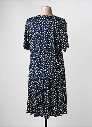 Ensemble jupe coupe fluide bleu GRIFFON femme