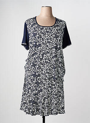 Ensemble jupe coupe cintrée bleu GUY DUBOUIS femme