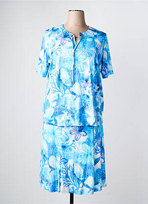 Ensemble jupe coupe cintrée bleu RABE femme