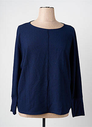 Top coupe fluide manches longues bleu OLSEN femme