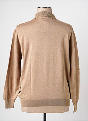 Polo stretch manches longues beige EDWIGE femme