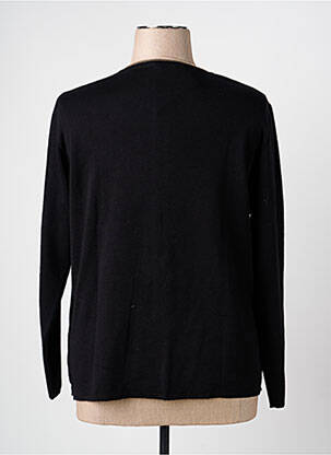 Gilet manches longues col rond noir TELMAIL femme