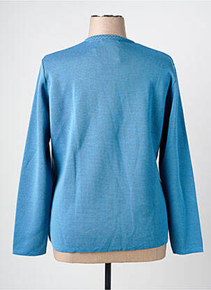 Veste casual col rond bleu I.ODENA femme