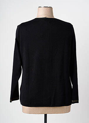 Gilet manches longues col rond noir TELMAIL femme