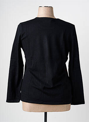 Pull coupe cintrée manches longues noir TELMAIL femme