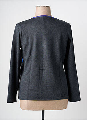 Pull tissage chiné manches longues violet TELMAIL femme