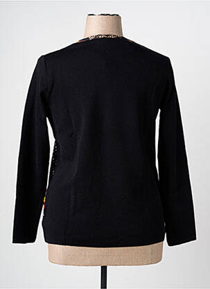 Pull coupe cintrée manches longues noir TELMAIL femme