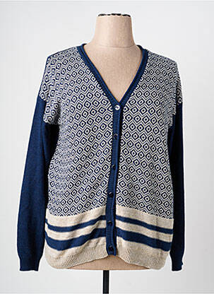 Gilet manches longues stretch bleu TERRE DE FÉES femme