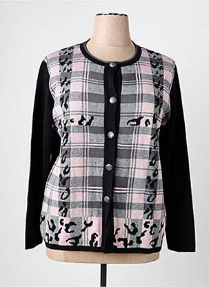 Gilet manches longues col rond noir TELMAIL femme