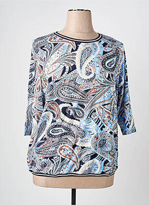 Top stretch manches 3/4 bleu OLSEN femme