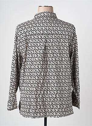 Chemisier imprimé fantaisie manches longues gris OLSEN femme