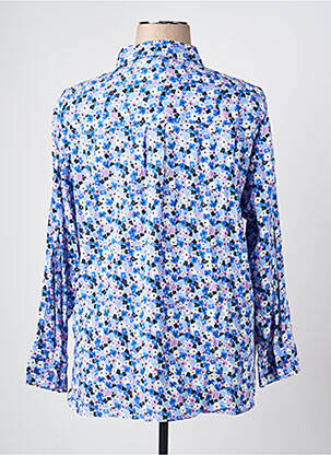 Chemisier imprimé fleurs manches longues bleu OLSEN femme