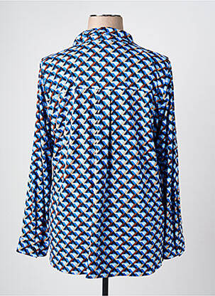 Chemisier coupe fluide manches longues bleu RABE femme