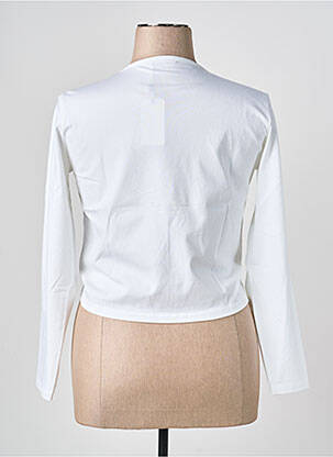 Gilet cache-cœur stretch blanc KATMAI femme