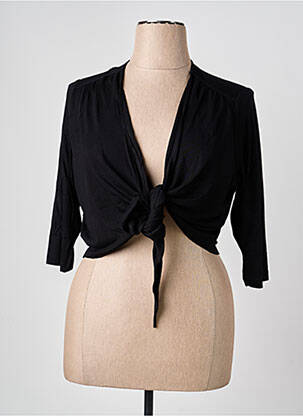 Gilet cache-cœur stretch noir OLSEN femme