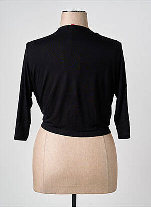 Gilet cache-cœur stretch noir OLSEN femme