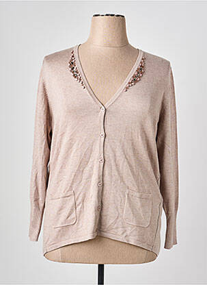Gilet manches longues stretch beige RABE femme