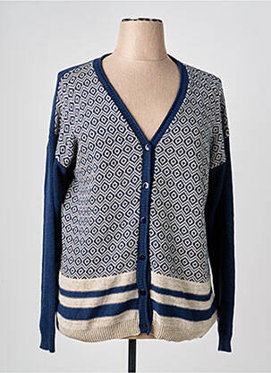 Gilet manches longues stretch bleu TERRE DE FÉES femme