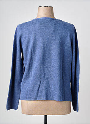 Gilet manches longues col rond bleu OLSEN femme