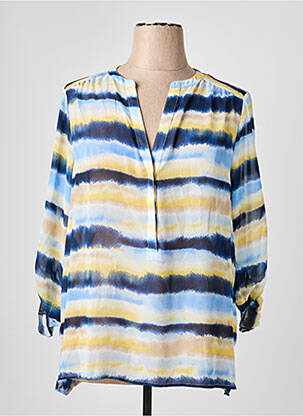 Blouse manches longues manches longues bleu OLSEN femme