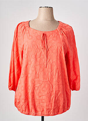 Top col rond manches longues rose RABE femme