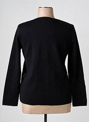 Gilet manches longues col rond noir TELMAIL femme