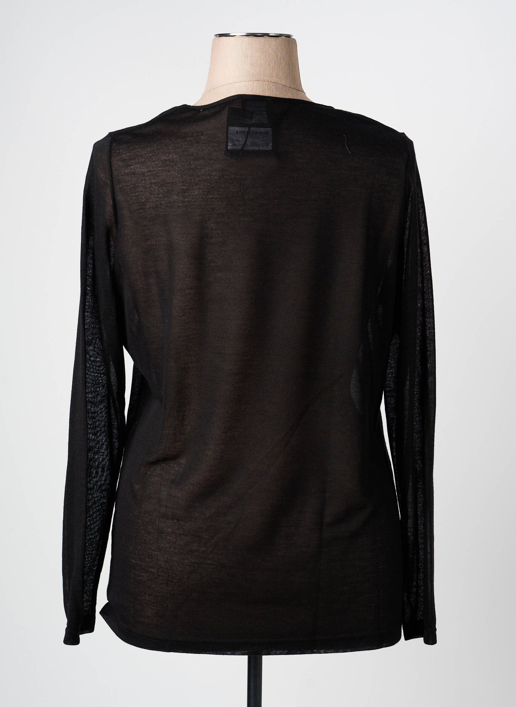 Top stretch manches longues noir PAUSE CAFE femme
