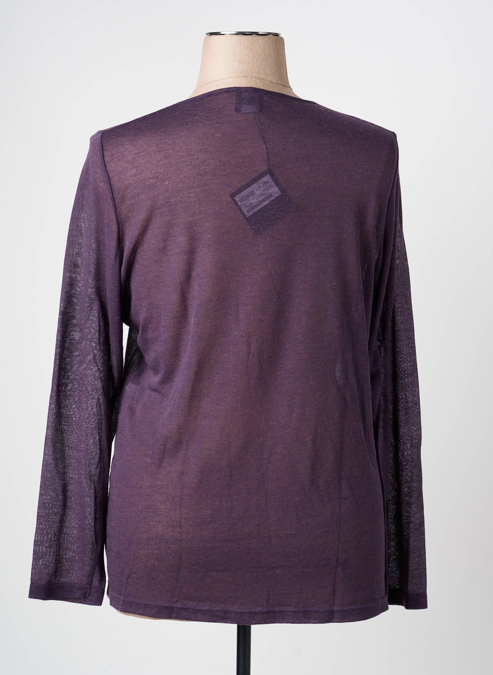 Top stretch manches longues violet PAUSE CAFE femme