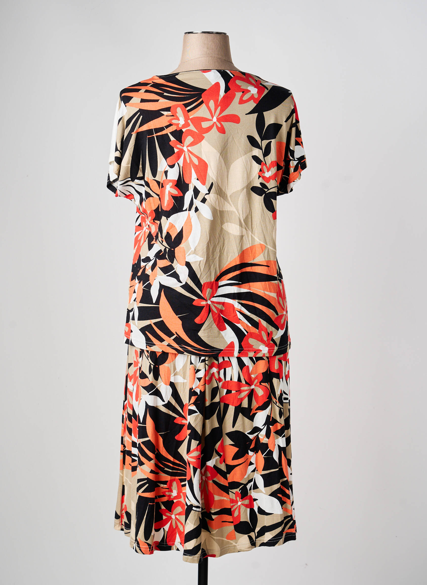 Ensemble jupe coupe cintrée beige PAUPORTÉ femme