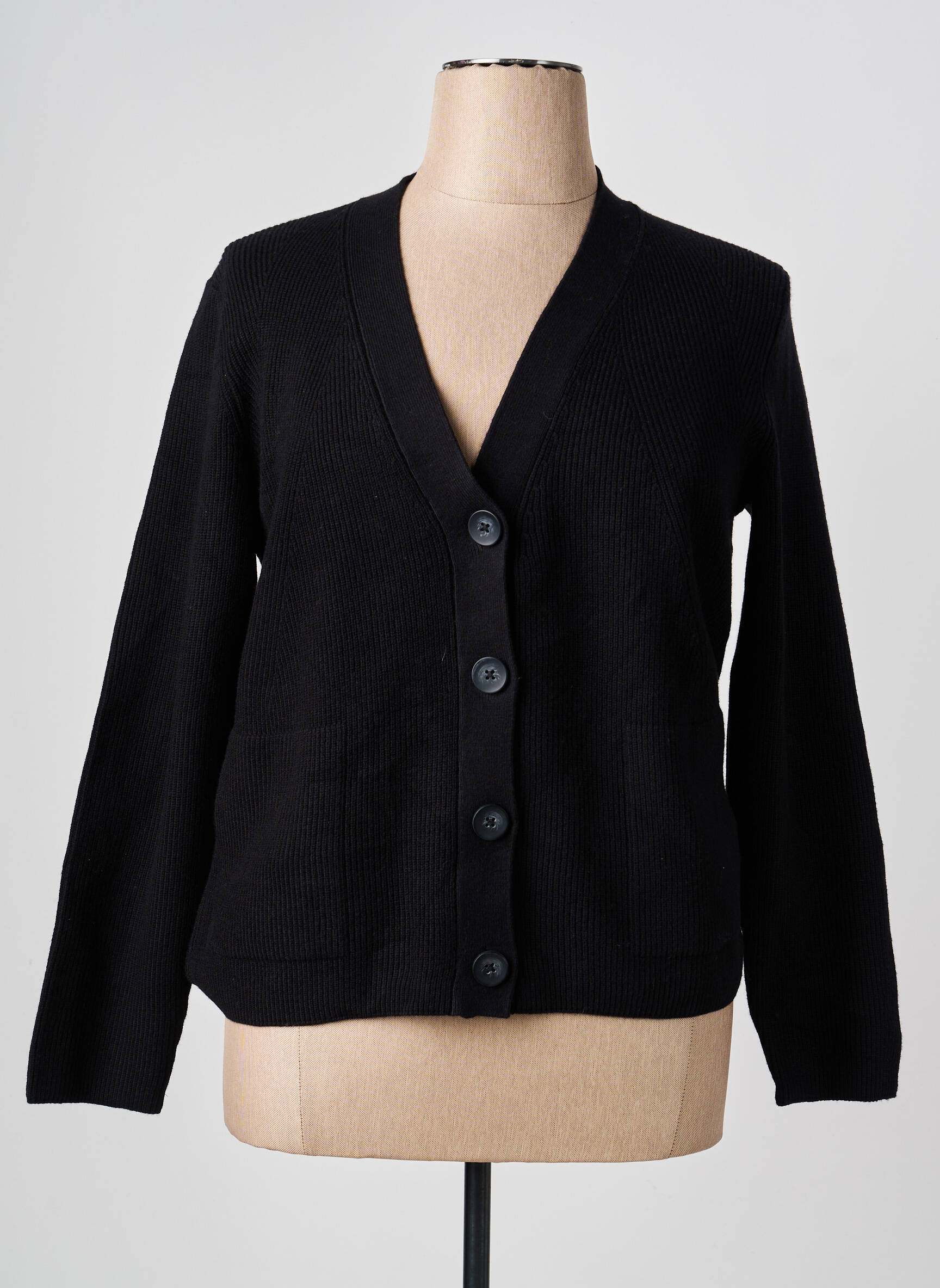 Gilet manches longues stretch noir RABE femme
