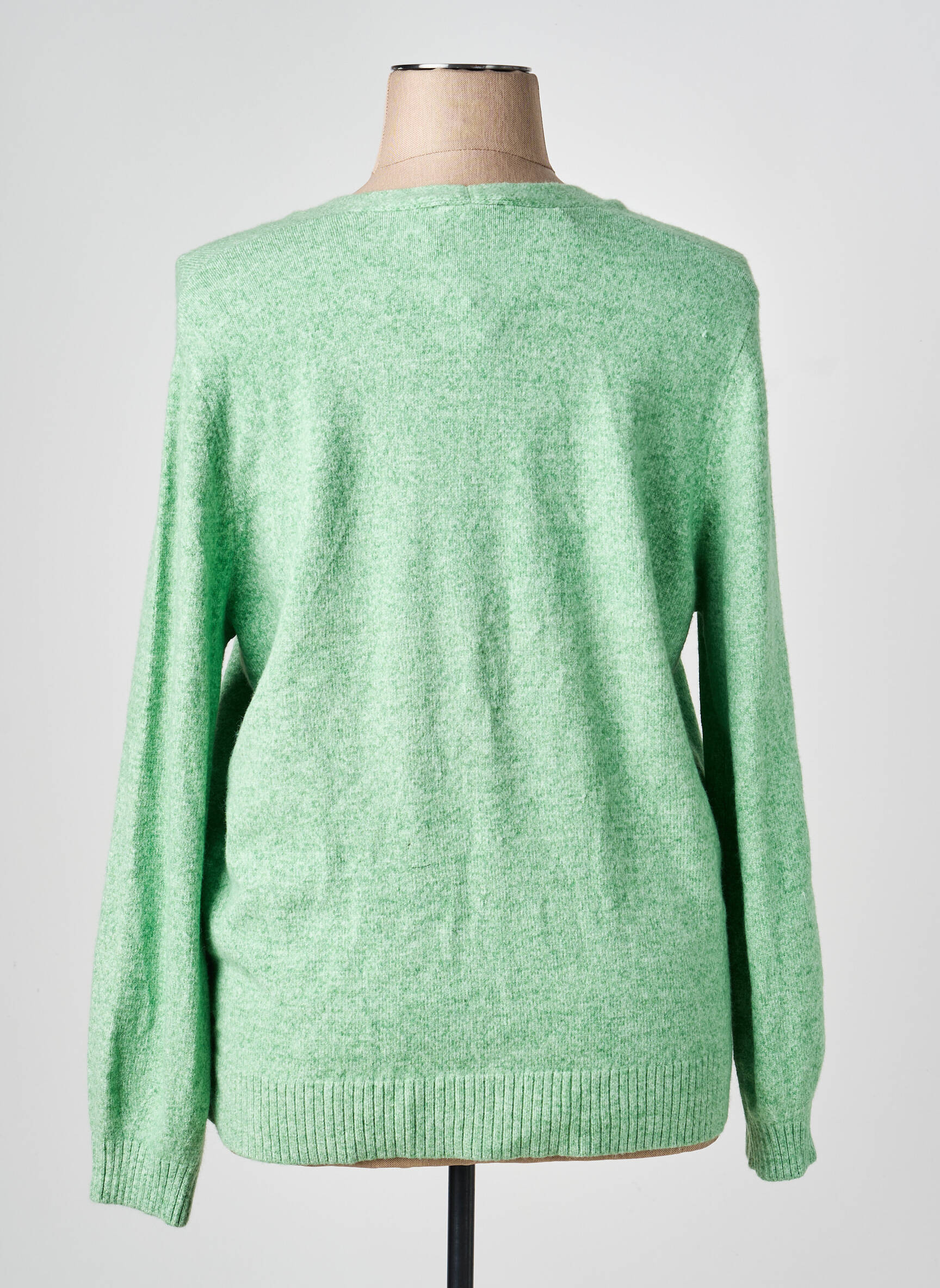 Gilet manches longues stretch vert OLSEN femme