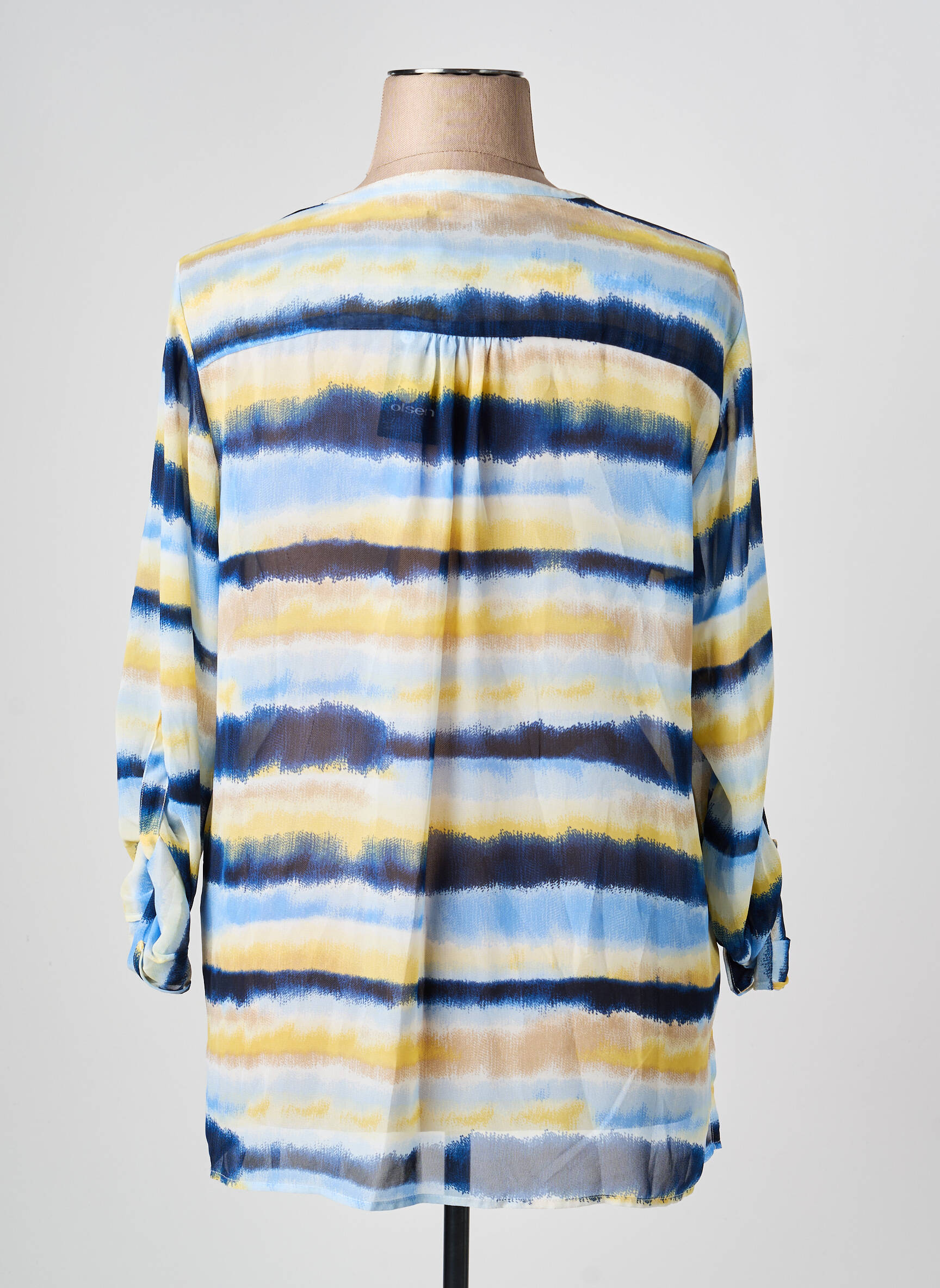 Blouse manches longues manches longues bleu OLSEN femme