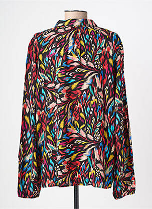 Blouse imprimé fantaisie manches longues noir GEISHA femme