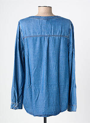 Chemisier coupe droite manches longues bleu STREET ONE femme