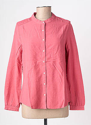 Chemisier coupe droite manches longues rose GARCIA femme