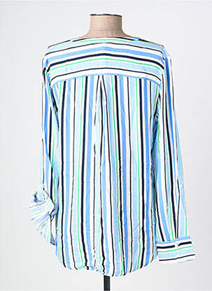 Chemisier coupe droite manches longues bleu STREET ONE femme