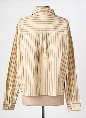 Chemisier coupe droite manches longues beige SOYACONCEPT femme