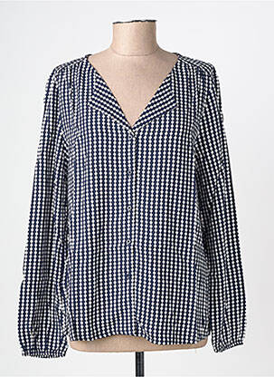 Chemisier imprimé fantaisie manches longues bleu STREET ONE femme