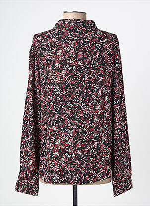 Chemisier tissage crêpe manches longues noir GARCIA femme