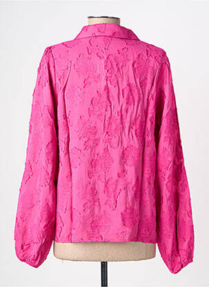 Chemisier coupe cintrée manches longues rose GEISHA femme