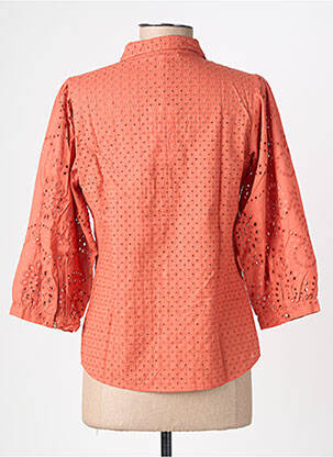 Chemisier coupe cintrée manches 3/4 orange GARCIA femme
