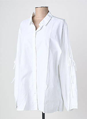 Chemisier coupe droite manches longues blanc SOYACONCEPT femme