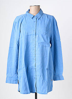 Chemisier coupe droite manches longues bleu STREET ONE femme