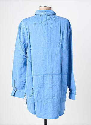 Chemisier coupe droite manches longues bleu STREET ONE femme