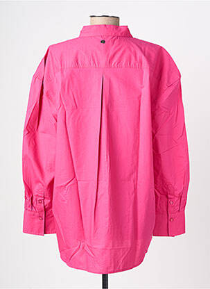 Chemisier coupe droite manches longues rose GARCIA femme