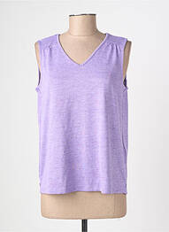 Débardeur coupe droite sans manche violet STREET ONE femme