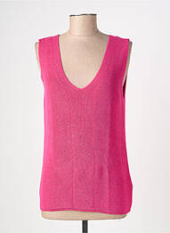 Débardeur coupe droite sans manche rose STREET ONE femme