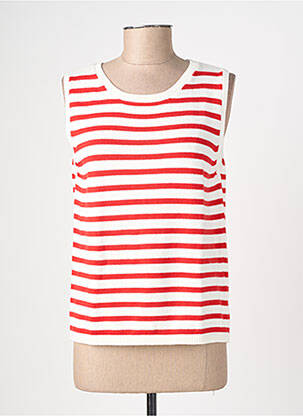 T-shirt coupe droite manches courtes rouge STREET ONE femme