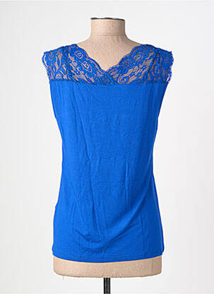 Top stretch manches courtes bleu STREET ONE femme