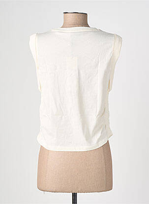 Top coupe droite manches courtes blanc LE TEMPS DES CERISES fille
